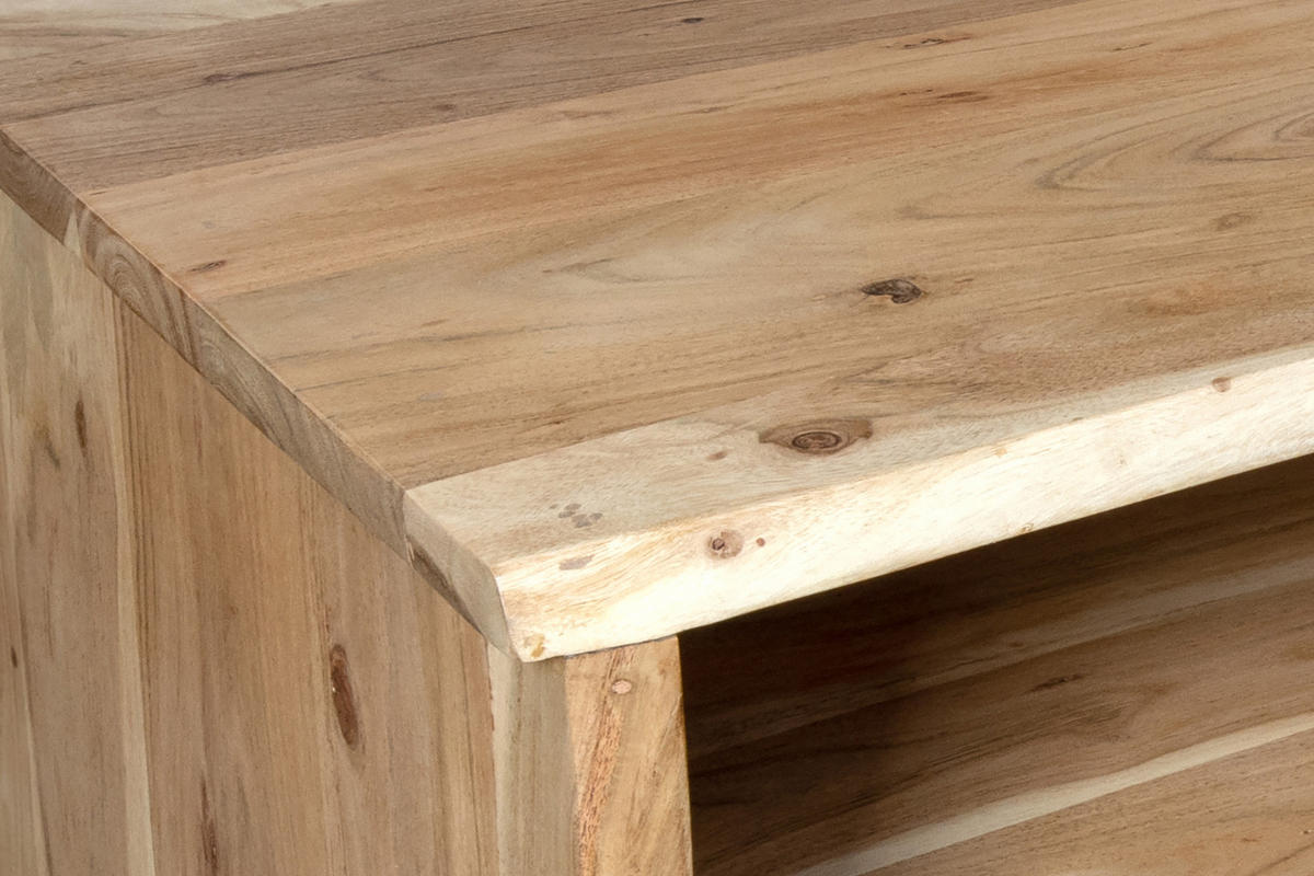 COUCHTISCH DAHLIA - Beige/Naturfarben, Akazienholz/Holz (60/110/45cm) - SAM