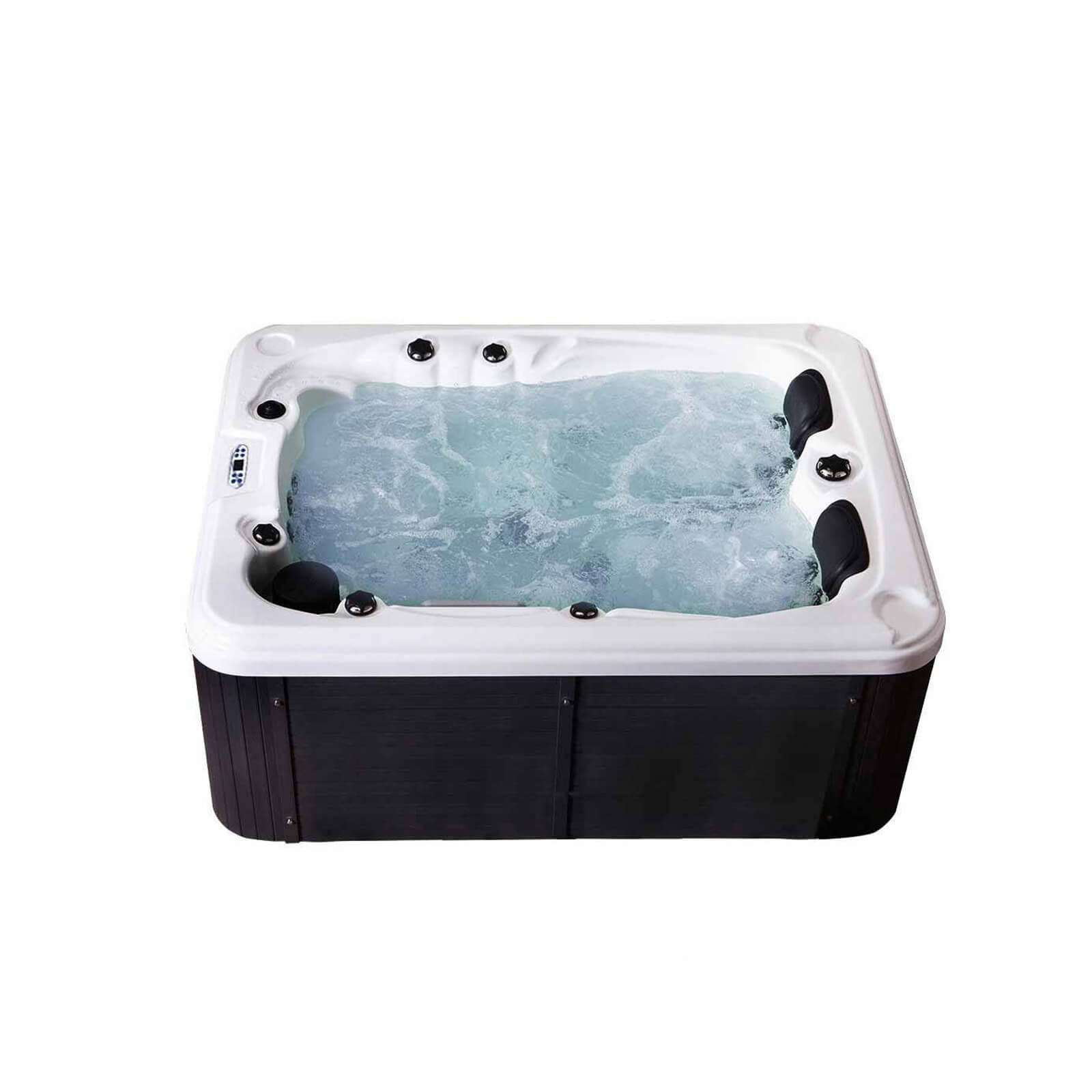 OUTDOOR WHIRLPOOL BEACH - Ausstattung: Pure - Anthrazit, Kunststoff (210/83/155cm) - Home Deluxe