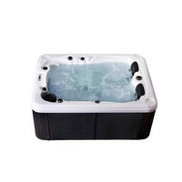 OUTDOOR WHIRLPOOL BEACH - Ausstattung: Pure - Anthrazit, Kunststoff (210/83/155cm) - Home Deluxe