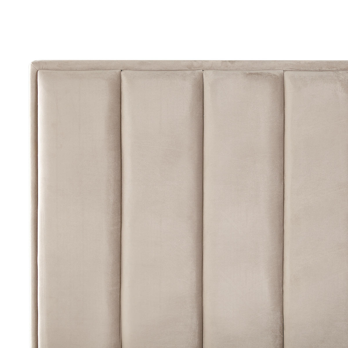 POLSTERBETT 160x200 cm Beige Sezanne - Taupe, Textil (160/200cm) - Beliani
