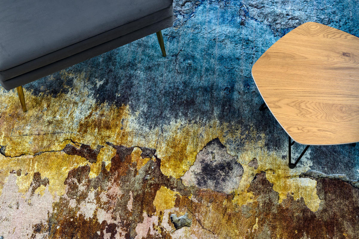 TEPPICH Miro 160/220 cm - Blau, Textil (160/220cm) - rugsX