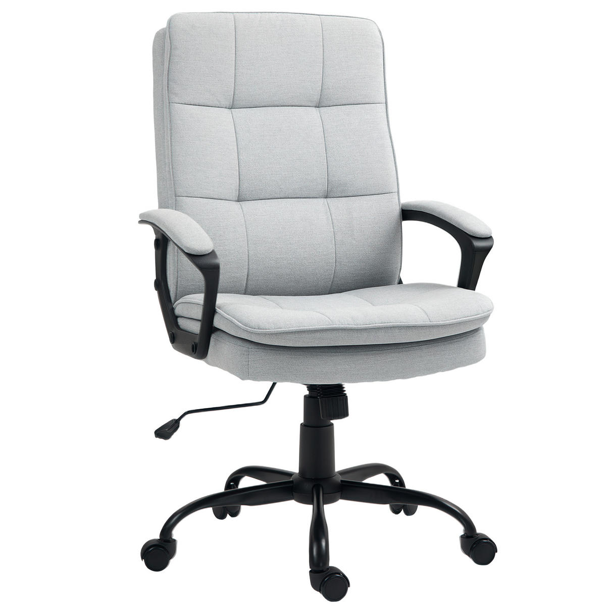 BÜROSTUHL DE-05030 Kippfunktion, höhenverstellbar Grau - Grau, Metall (63/112/70cm) - ComfortXL