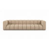 COUCH, Fünfsitzer-Sofa Grand, Veloursstoff Salvador, Beige - Beige, Holz (314/70/87cm) - Kaiser Möbel