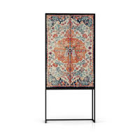 HIGHBOARD aus MDF ALVA VINTAGE RUG - Beige/Orange, Holzwerkstoff (75/164.5/45cm) - RNT By Really Nice Things