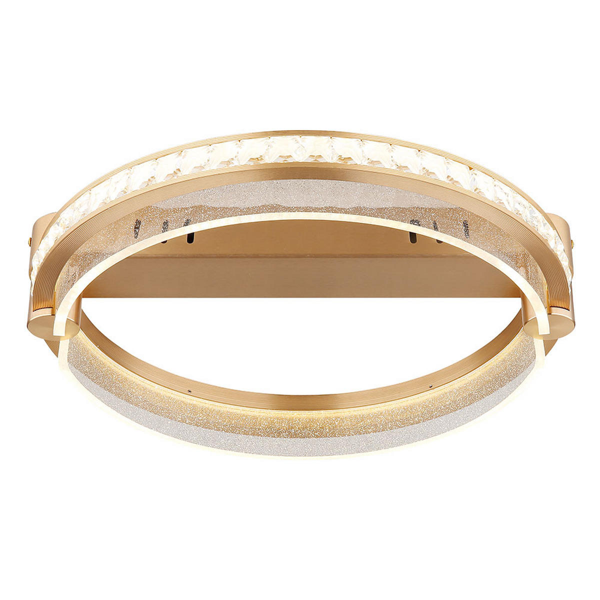 LED DECKENLEUCHTE Metall Gold - Goldfarben, Metall (40/40/10cm) - Globo Lighting