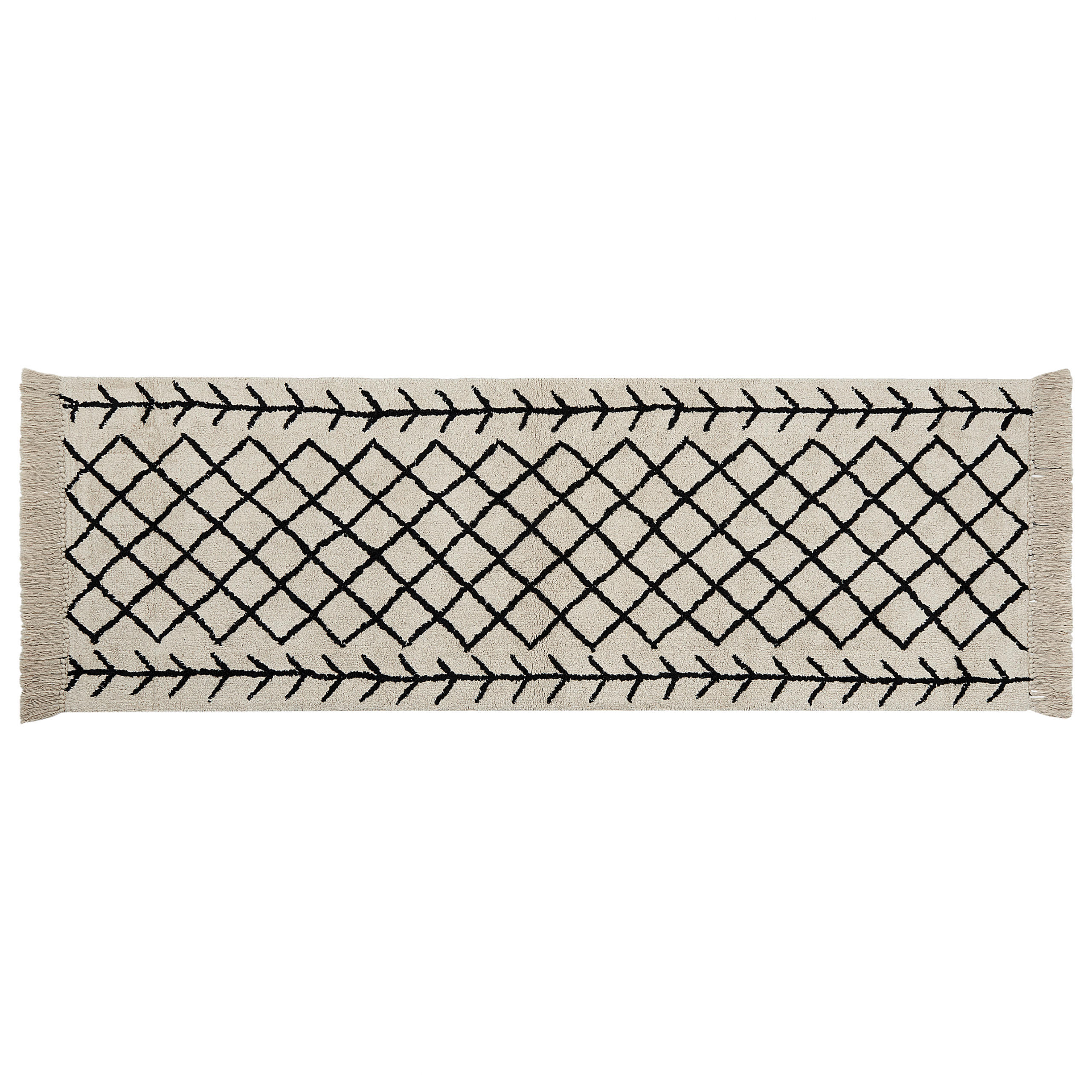 KURZFLOR-TEPPICH Bozkir 230/80 cm - Beige, Textil (80/230cm) - Beliani