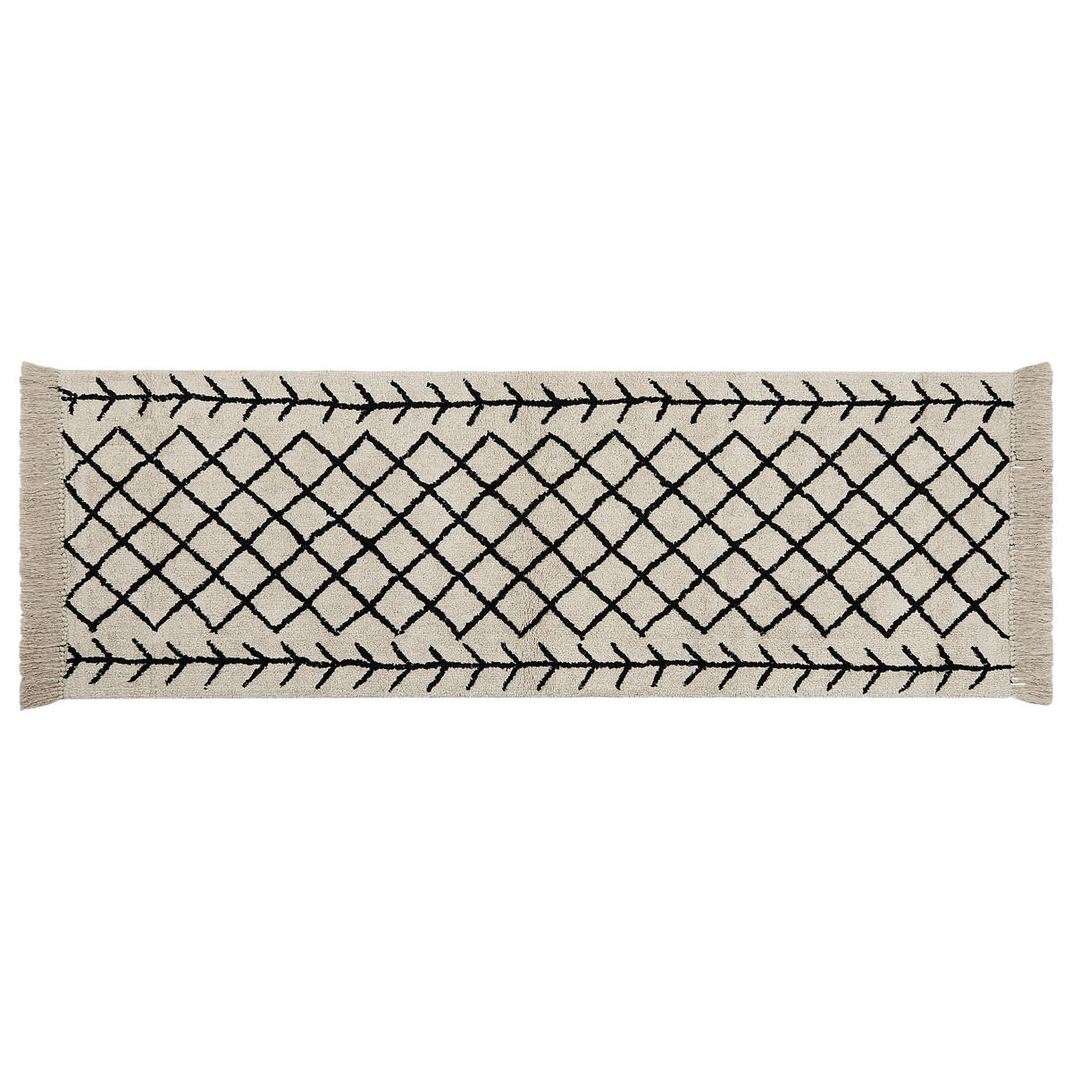 KURZFLOR-TEPPICH Bozkir 230/80 cm - Beige, Textil (80/230cm) - Beliani