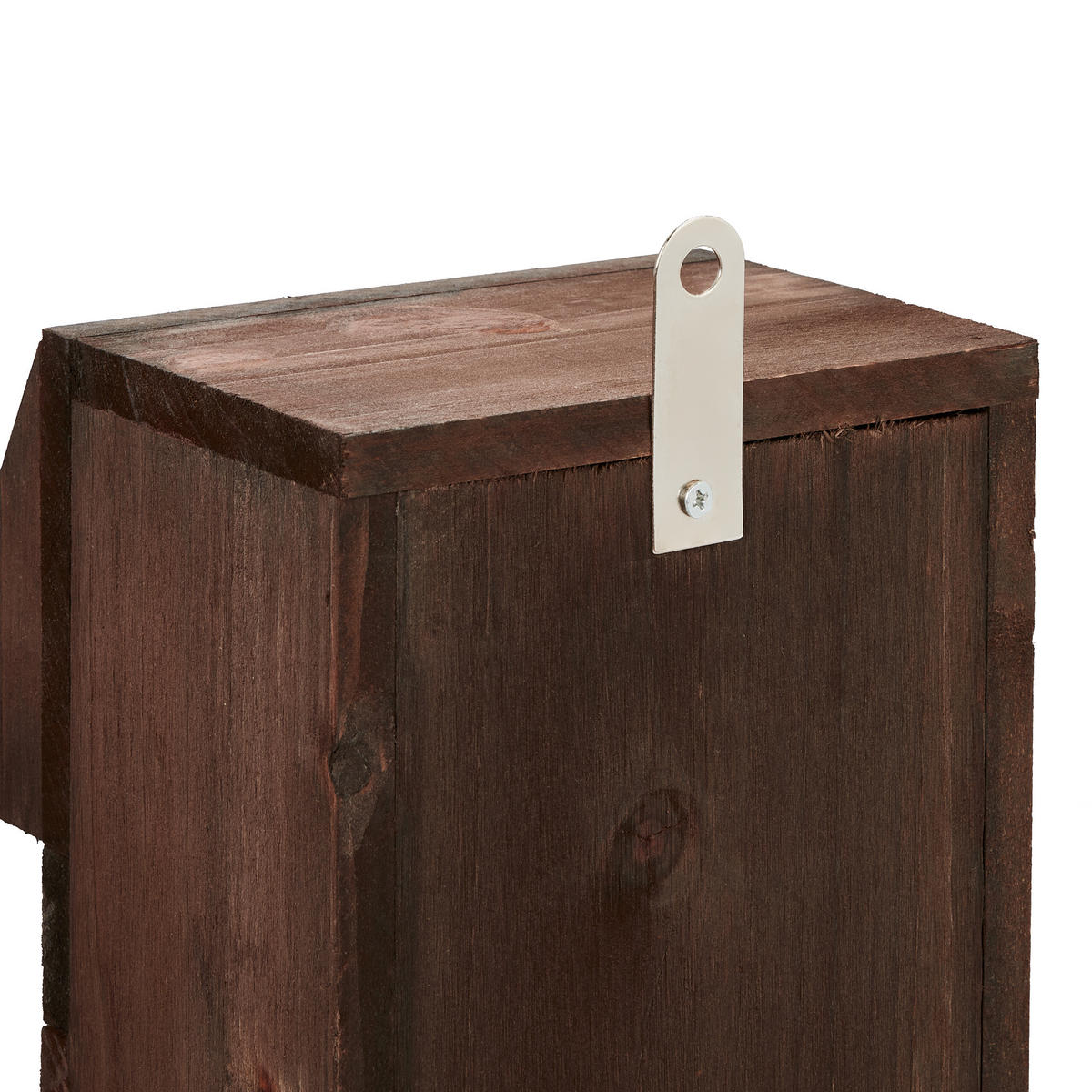 NISTKASTEN - Braun, Holz/Metall (14/24.5/14cm) - Relaxdays