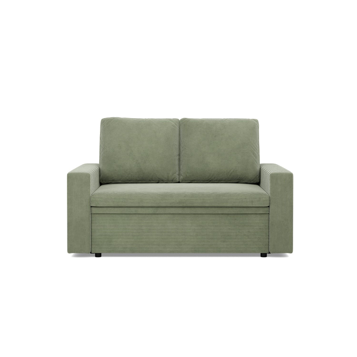 SOFA 2-SITZER MIT SCHLAFFUNKTION NEO, Cord - Grün - Salbeigrün, Textil (148/90/87cm)