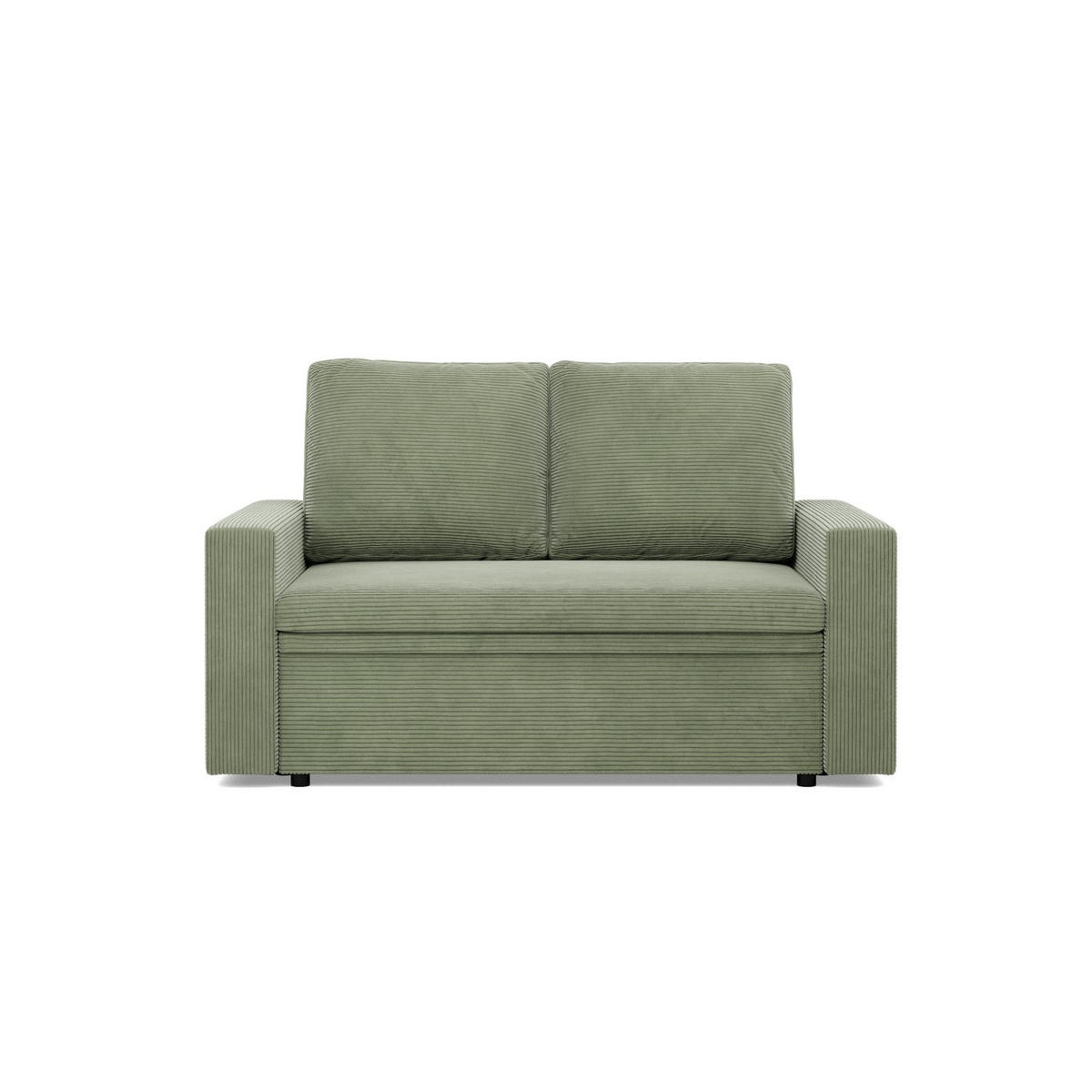 SOFA 2-SITZER MIT SCHLAFFUNKTION NEO, Cord - Grün - Salbeigrün, Textil (148/90/87cm)