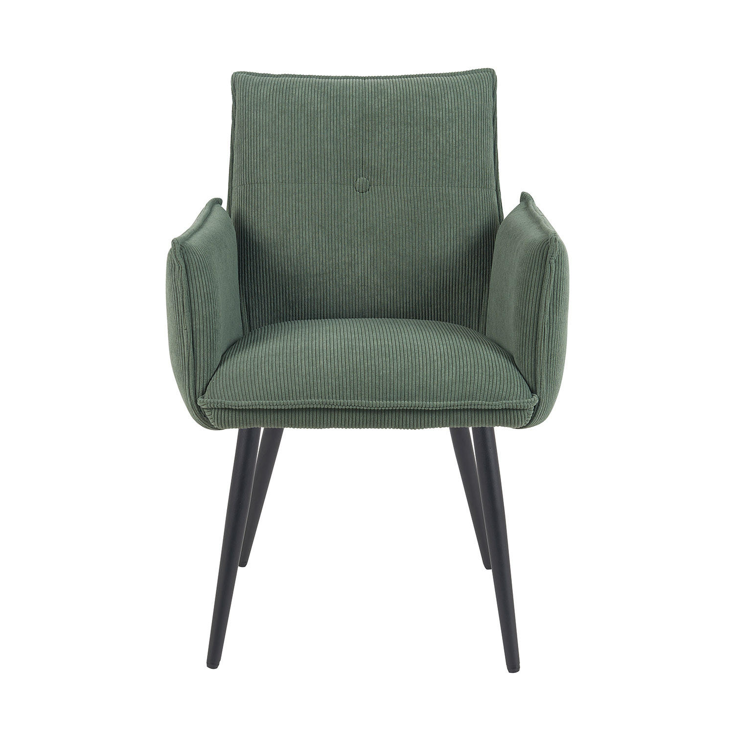ESSZIMMERSTUHL Mika-Ayla - Schwarz/Grün, Textil/Metall (60/88/63cm) - DUBI Möbel