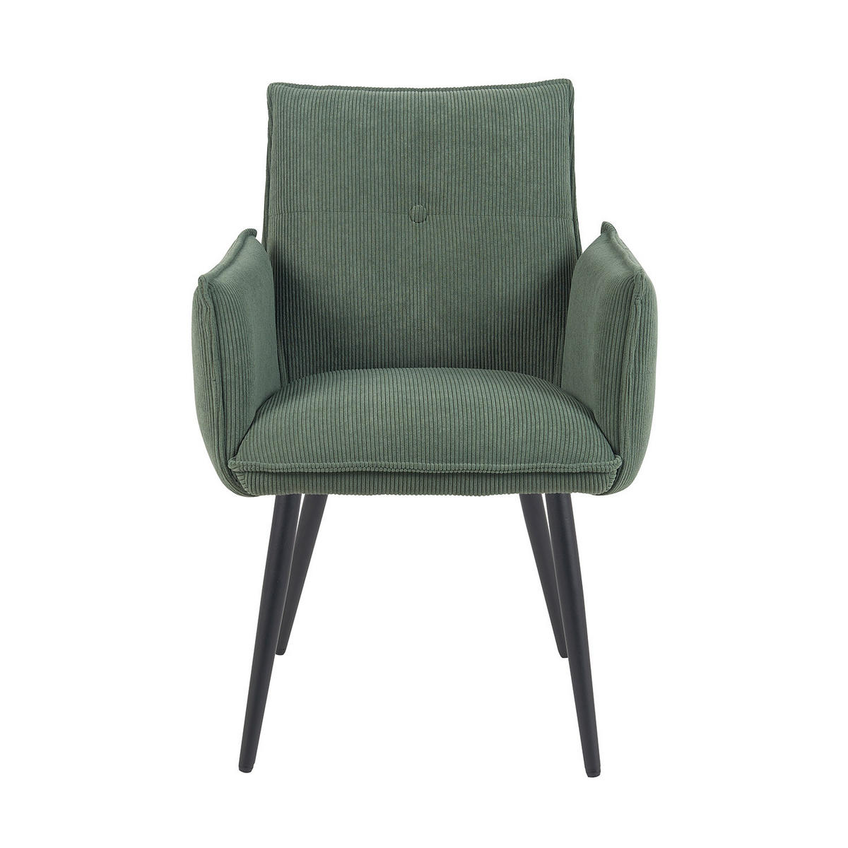 ESSZIMMERSTUHL Mika-Ayla - Schwarz/Grün, Textil/Metall (60/88/63cm) - DUBI Möbel
