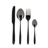 BESTECK-SET Base 24-tlg Goldfarben 37/5/25 cm Edelstahl - Schwarz, Metall - Mondex
