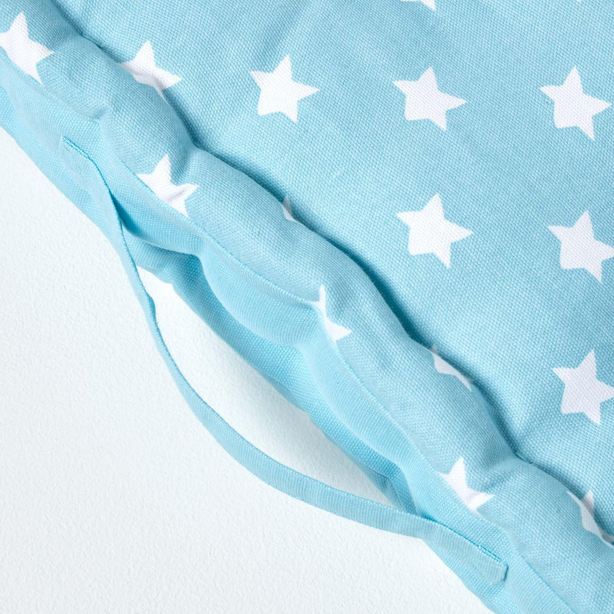 SITZKISSEN Sterne blau 40/40/8 cm - Blau, Textil (40/40/8cm) - Homescapes