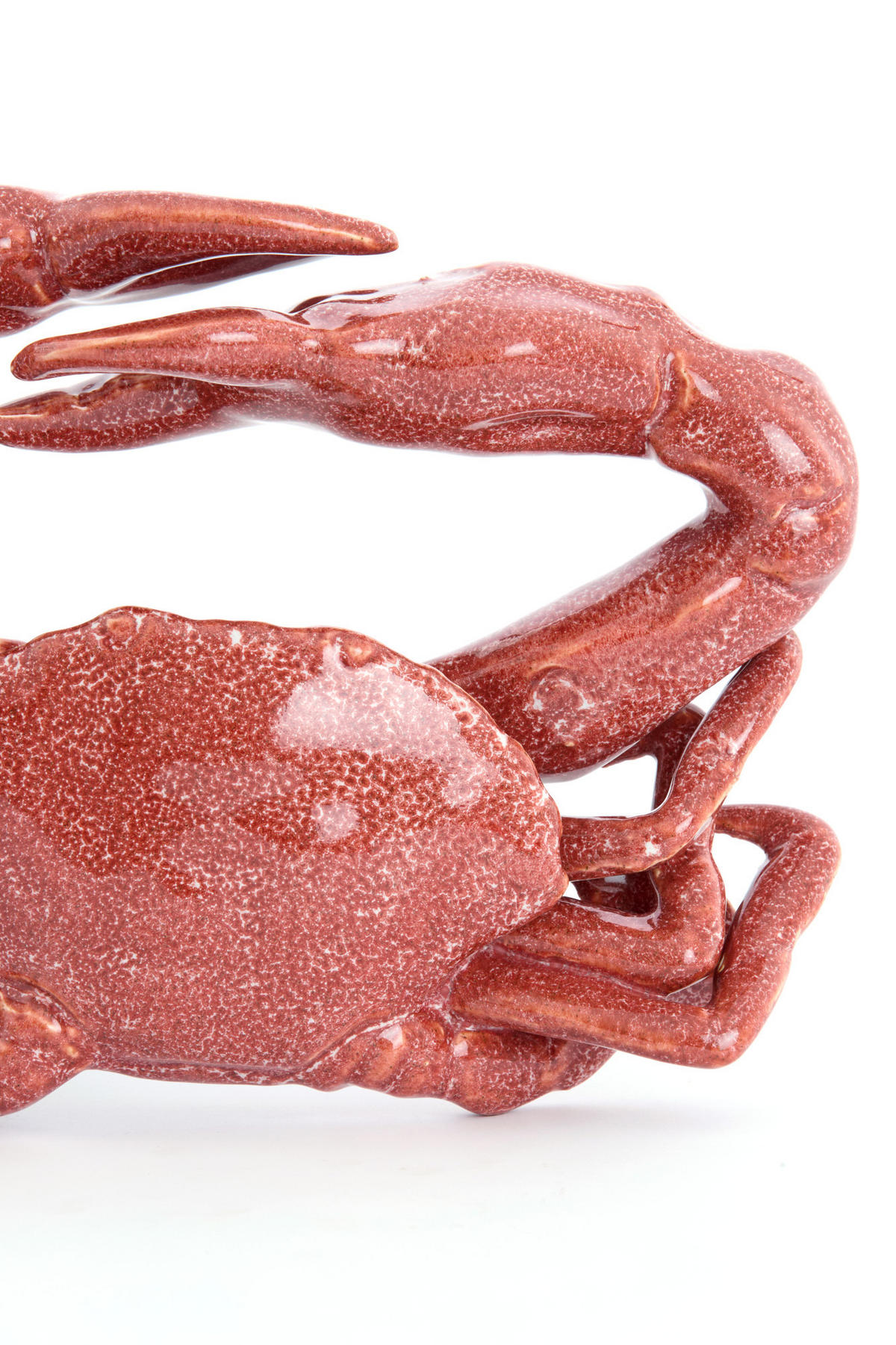 ORNAMENT Krabbe Rot 29/29/6,5 cm - Rot, Keramik (29/6.5/29cm) - Light & Living