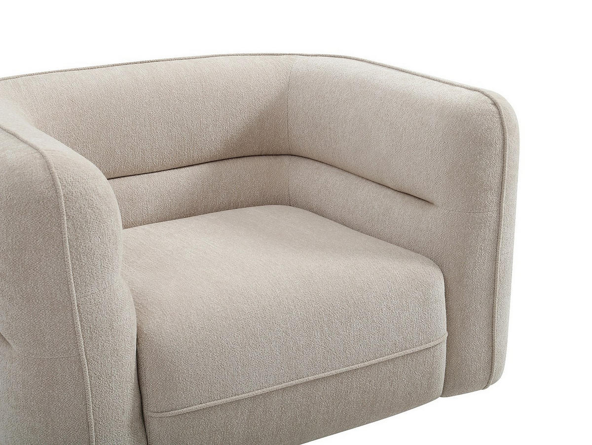 SESSEL mit gerader Rückenlehne - 1 Person - Stoff - Beige - - Beige, Textil (120/74/95cm) - Vente-Unique