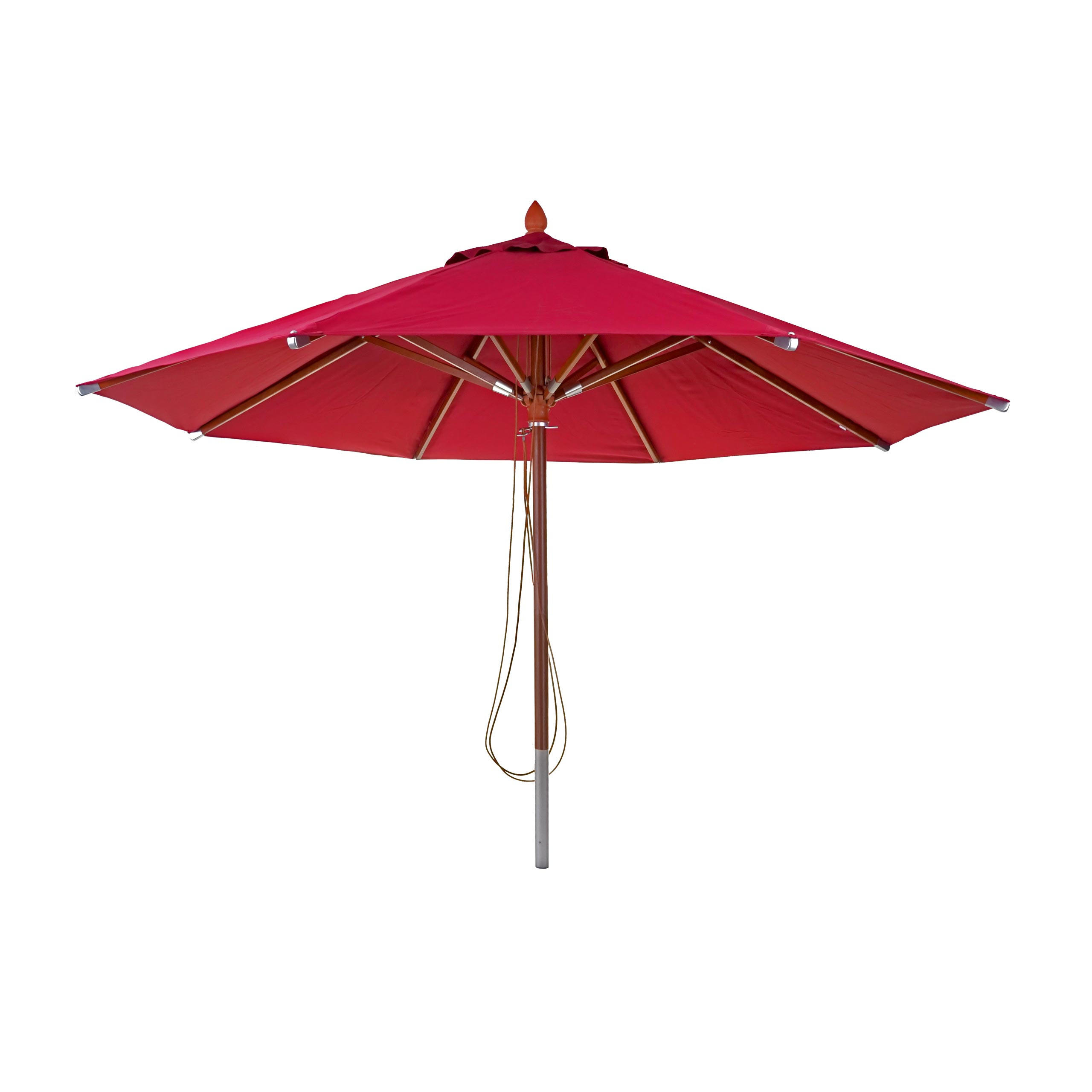 GASTRONOMIE SONNENSCHIRM RUND Bordeaux - Bordeaux, Holz (400/400cm) - MCW