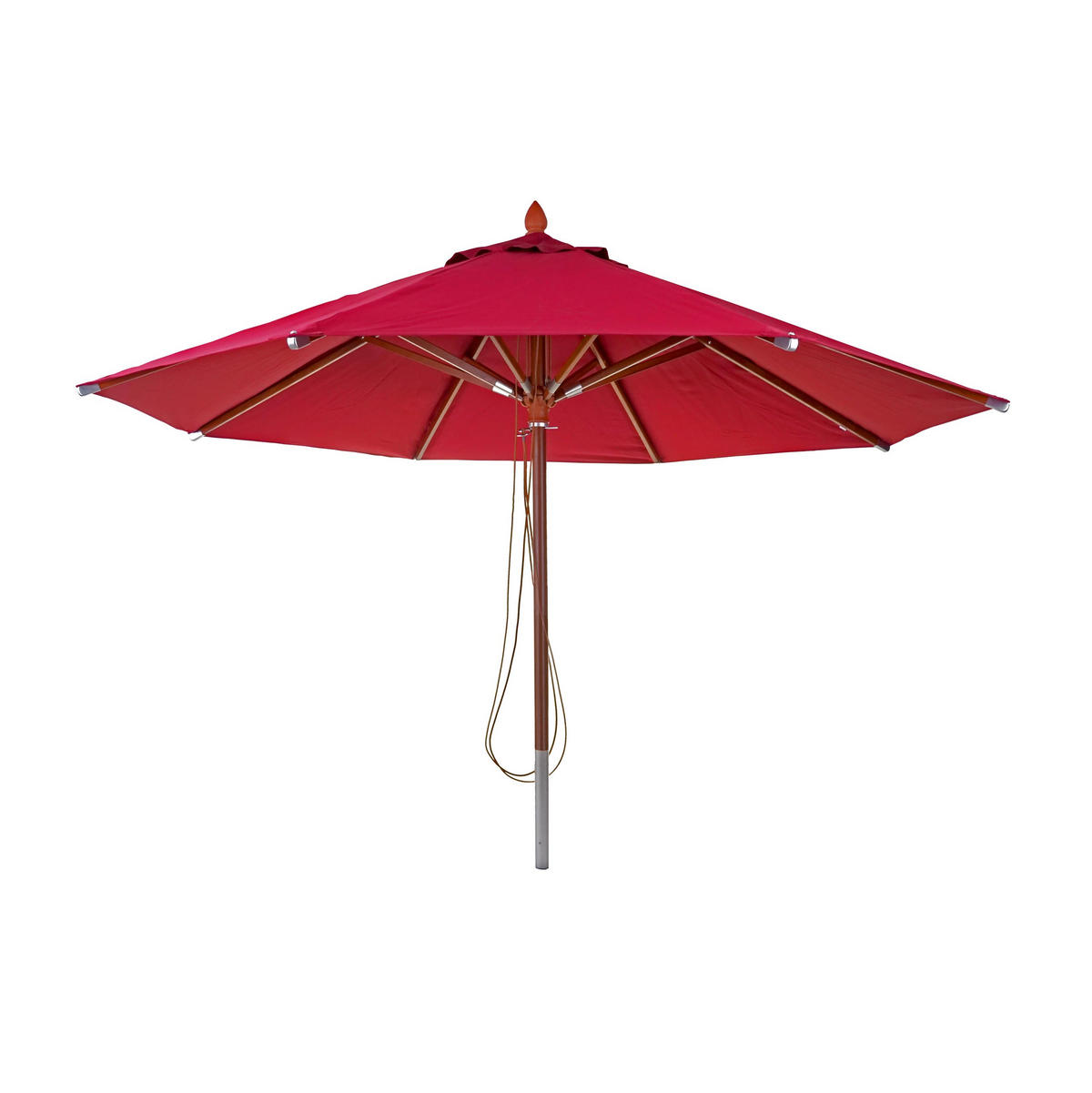 GASTRONOMIE SONNENSCHIRM RUND Bordeaux - Bordeaux, Holz (400/400cm) - MCW
