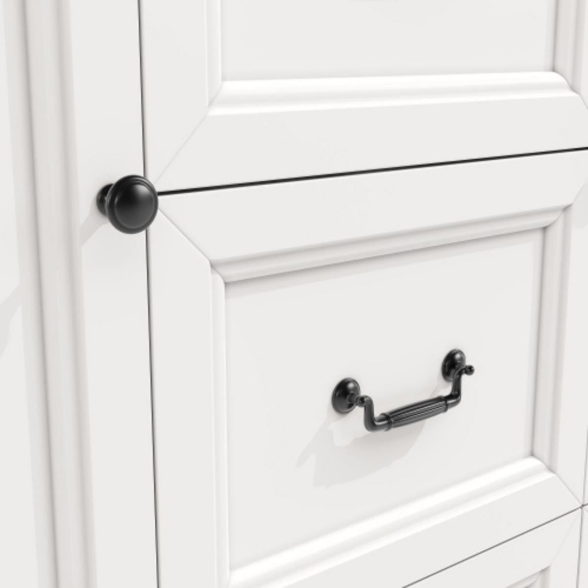 KÜCHENINSEL 120×45-73×93 cm ausziehbarer aus MDF und Metall mit viel Stauraum, weiß - Weiß, Holzwerkstoff (120/93/73cm) - Luhomfu