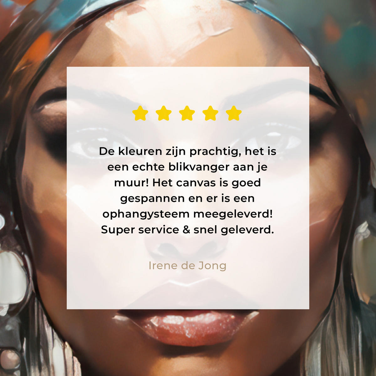 LEINWANDBILD Frau - Kunst - Schmuck - Porträt 20x30 cm - Blaugrau, Textil (20/30cm) - MuchoWow