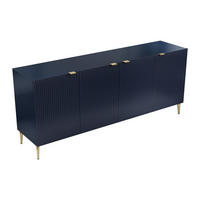 SIDEBOARD - 190cm x 45cm - MDF - marineblau - YESINIA - Blau, Holz (190/80/45cm) - Vente-Unique