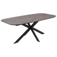 ESSZIMMERTISCH oval Grau - Grau, Holzwerkstoff (100/200/77cm) - MCW