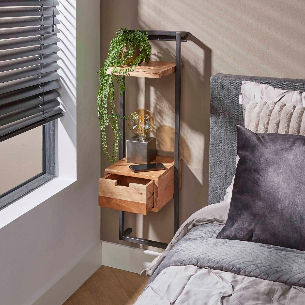 NACHTTISCH Air Solid Braun 30/30/100 cm - Braun, Holz (30/100/30cm) - Hoyz Collection