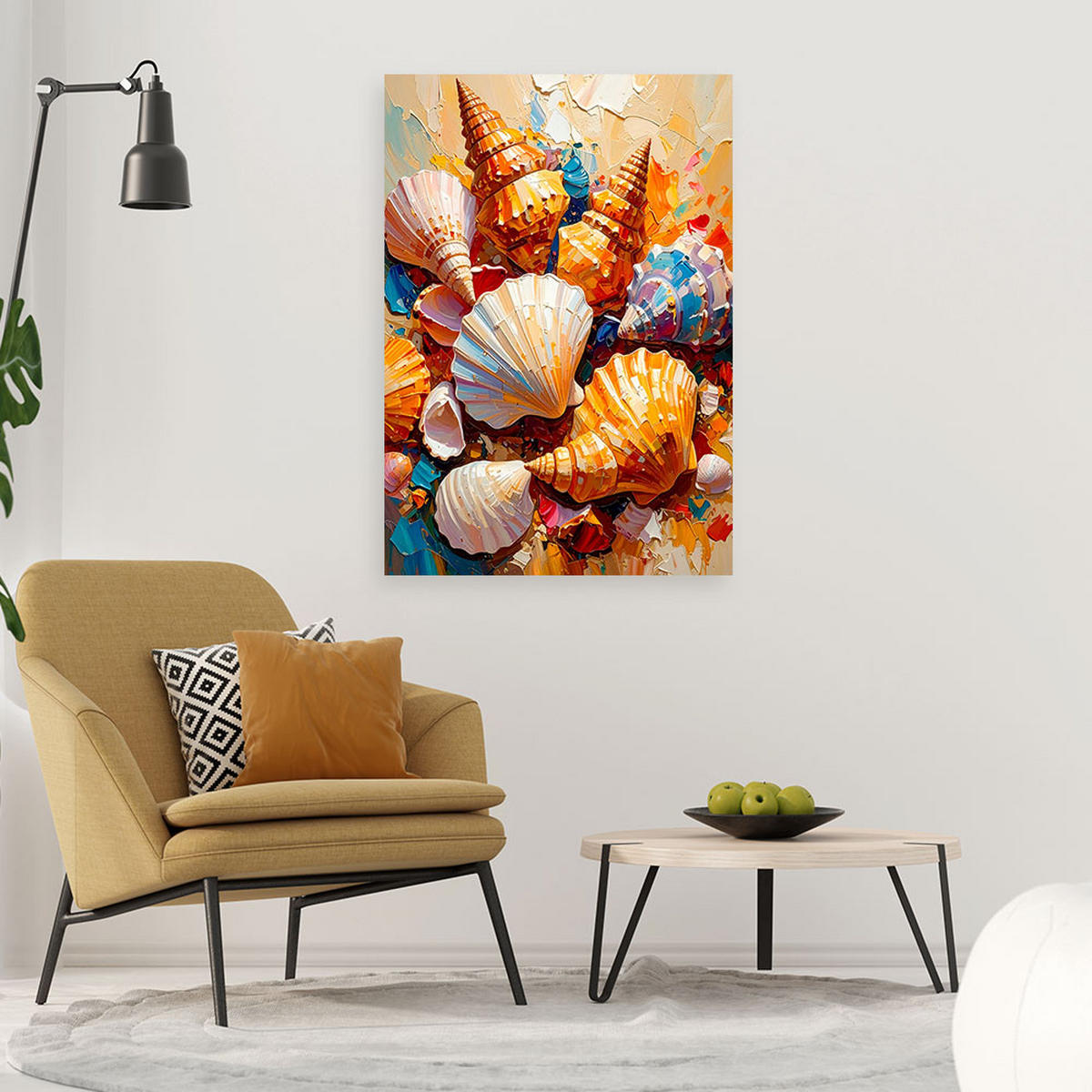 LEINWANDBILD Natur und Botanik 80x120cm - Beige, Textil (80/120cm) - Feeby