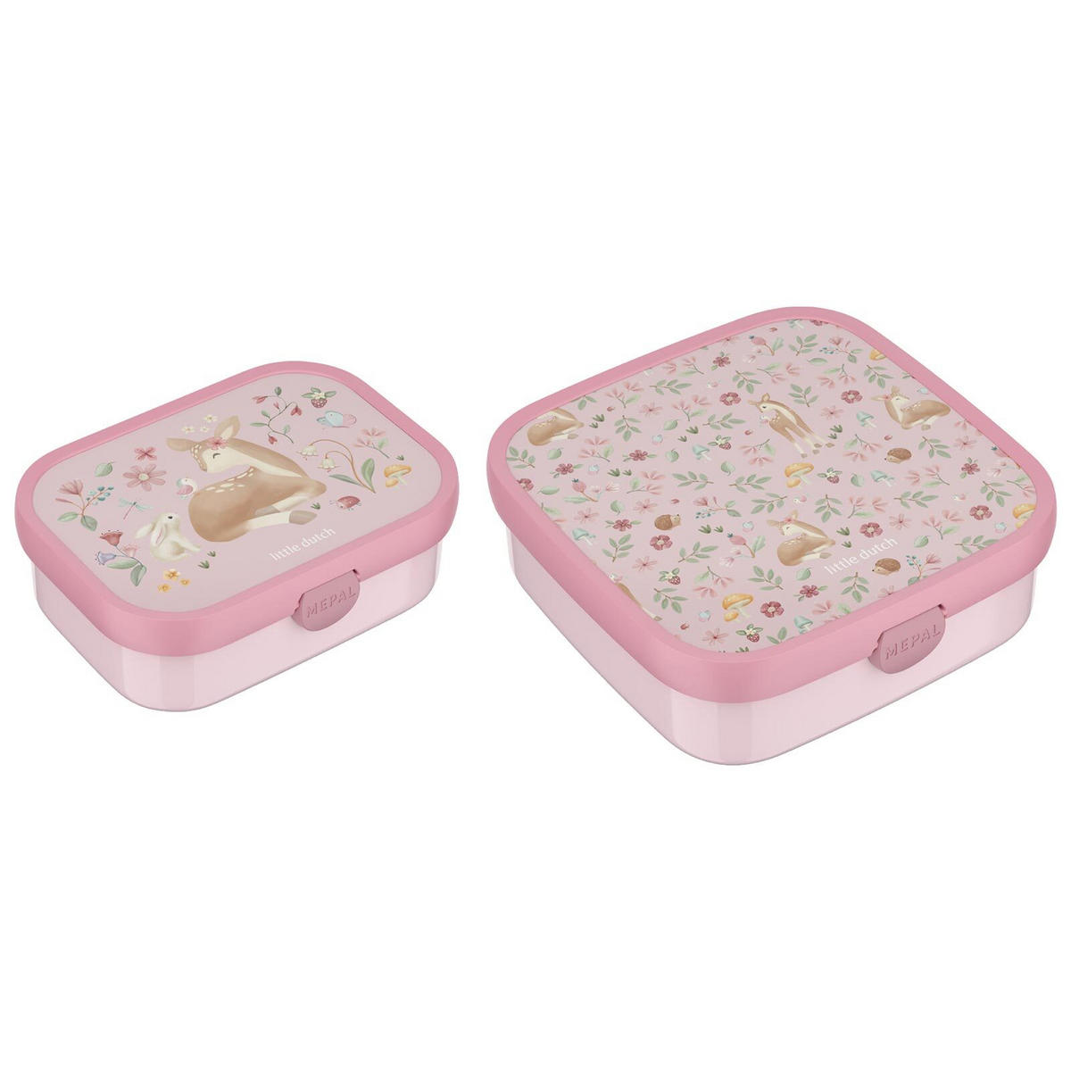 BROTDOSEN-SET Campus (2025) Fairy Garden 2er Set - Pink/Rosa, Kunststoff (1/1/1cm) - Mepal