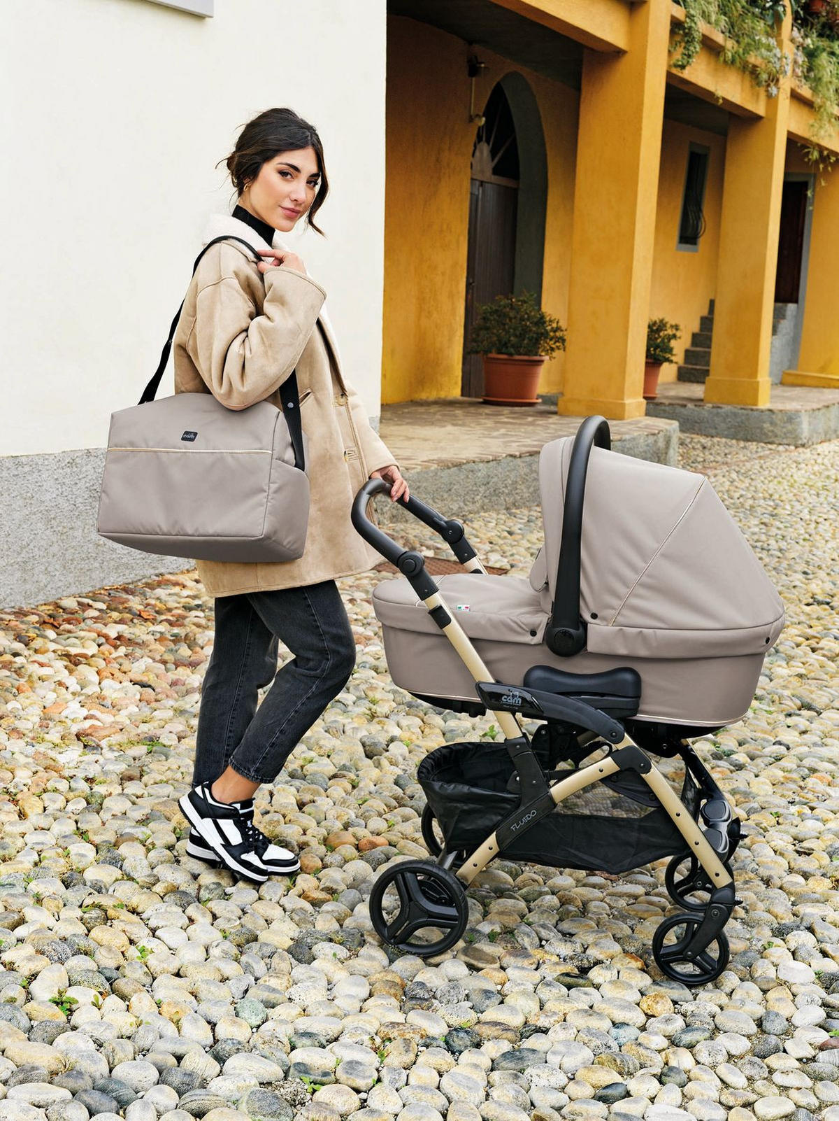 KOMBI-KINDERWAGEN Fluido Easy Kombi 2in1 - Anthrazit, Kunststoff (907/507/564cm) - Cam il Mondo del Bambino S.p.A.