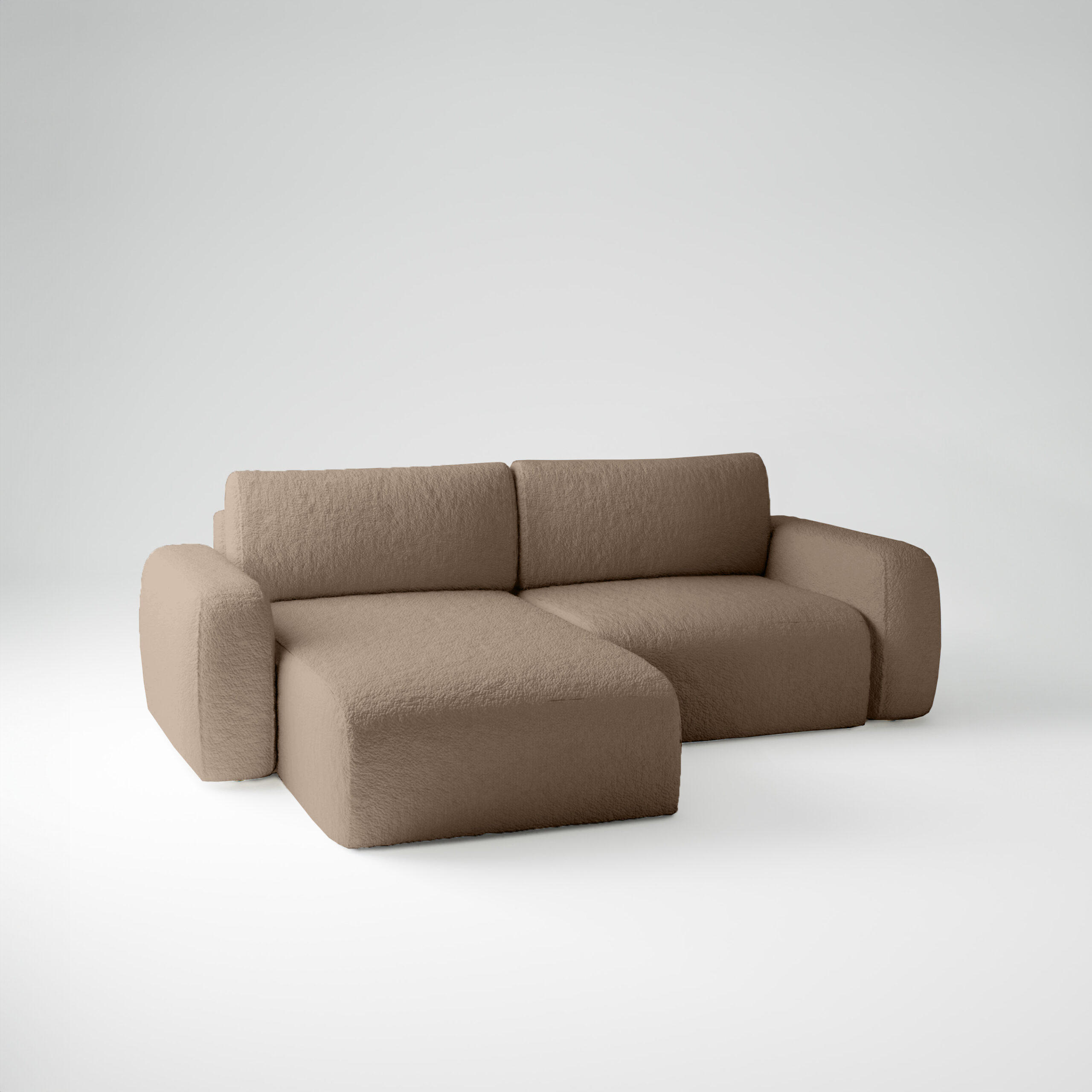 ECKSOFA Varde mini Universelle Antilope (Anthology 4) - Braun, Textil (148/257cm) - Fedve