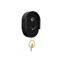 WANDUHR Tweet Schwarz 20/8.5/42 cm - Schwarz, Kunststoff (8.5/42/20cm) - Karlsson