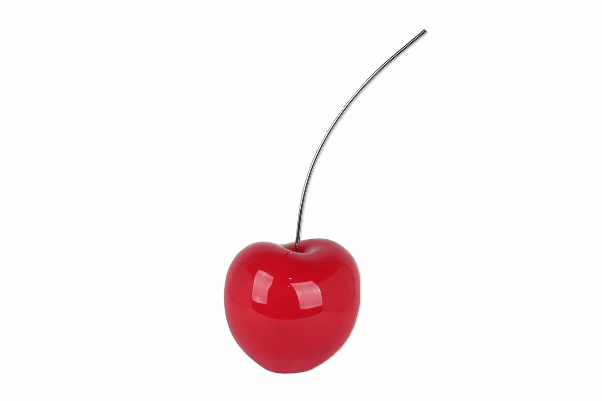 SKULPTUR 27/66 cm - Rot/Silberfarben, Stein (27/66/24cm) - KUNSTLOFT