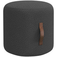 SITZHOCKER, Polsterhocker, Dunkelgrau - Dunkelgrau, Kunststoff (48/45/48cm) - HOMCOM