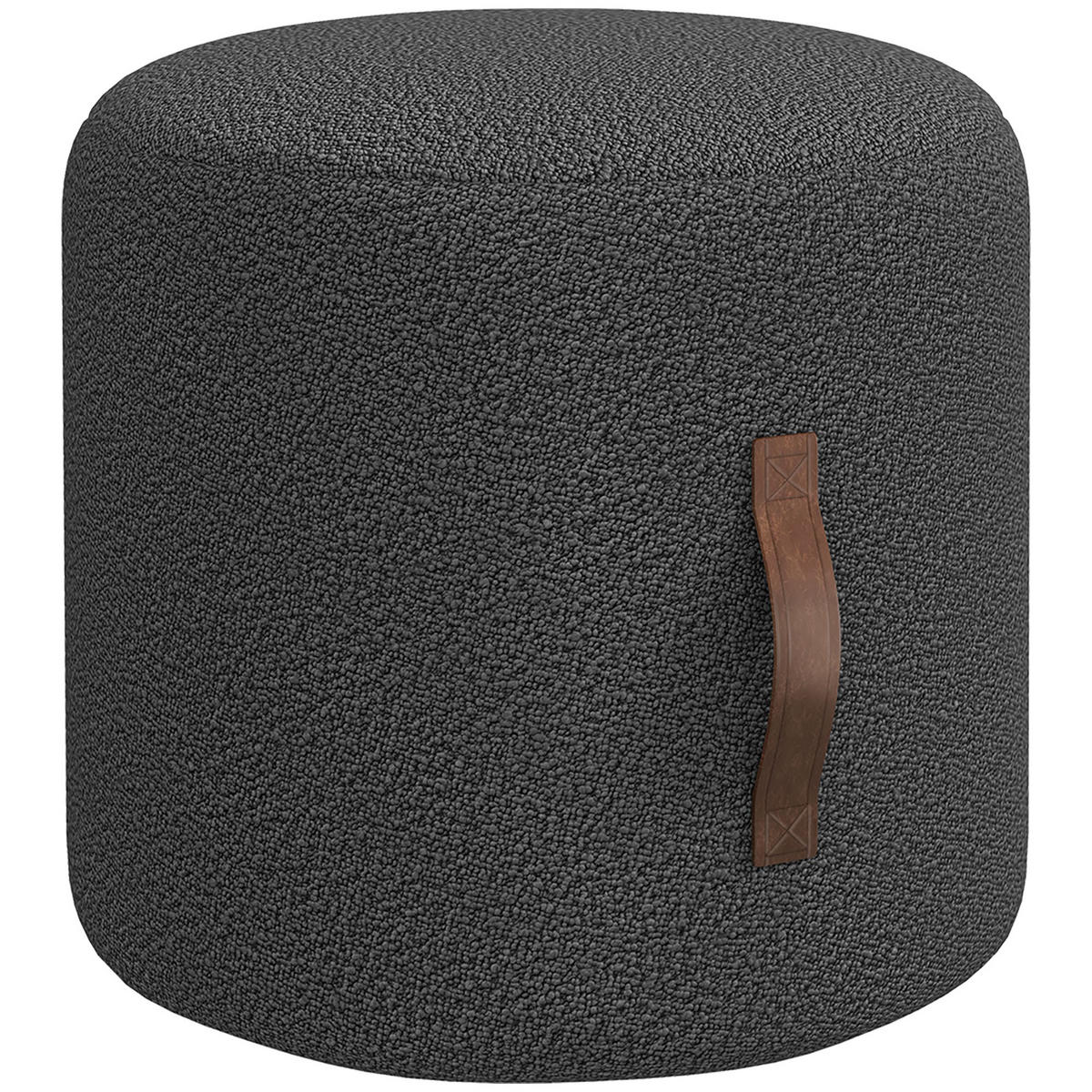 SITZHOCKER, Polsterhocker, Dunkelgrau - Dunkelgrau, Kunststoff (48/45/48cm) - HOMCOM