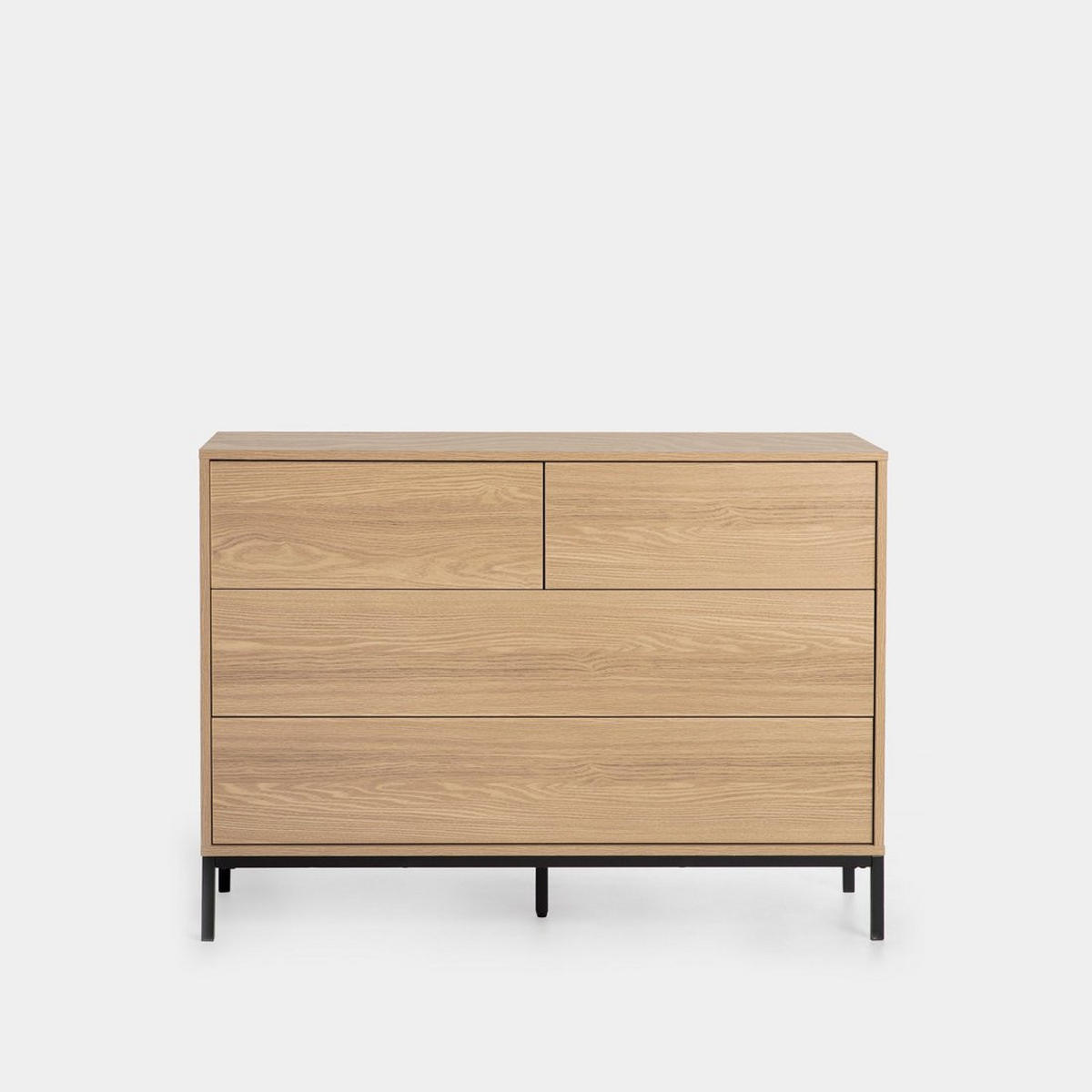 KOMMODE MIT SCHUBLADEN Remi Natürlich 110 cm x 80 cm - Naturfarben, Holzwerkstoff (110/80/40cm)