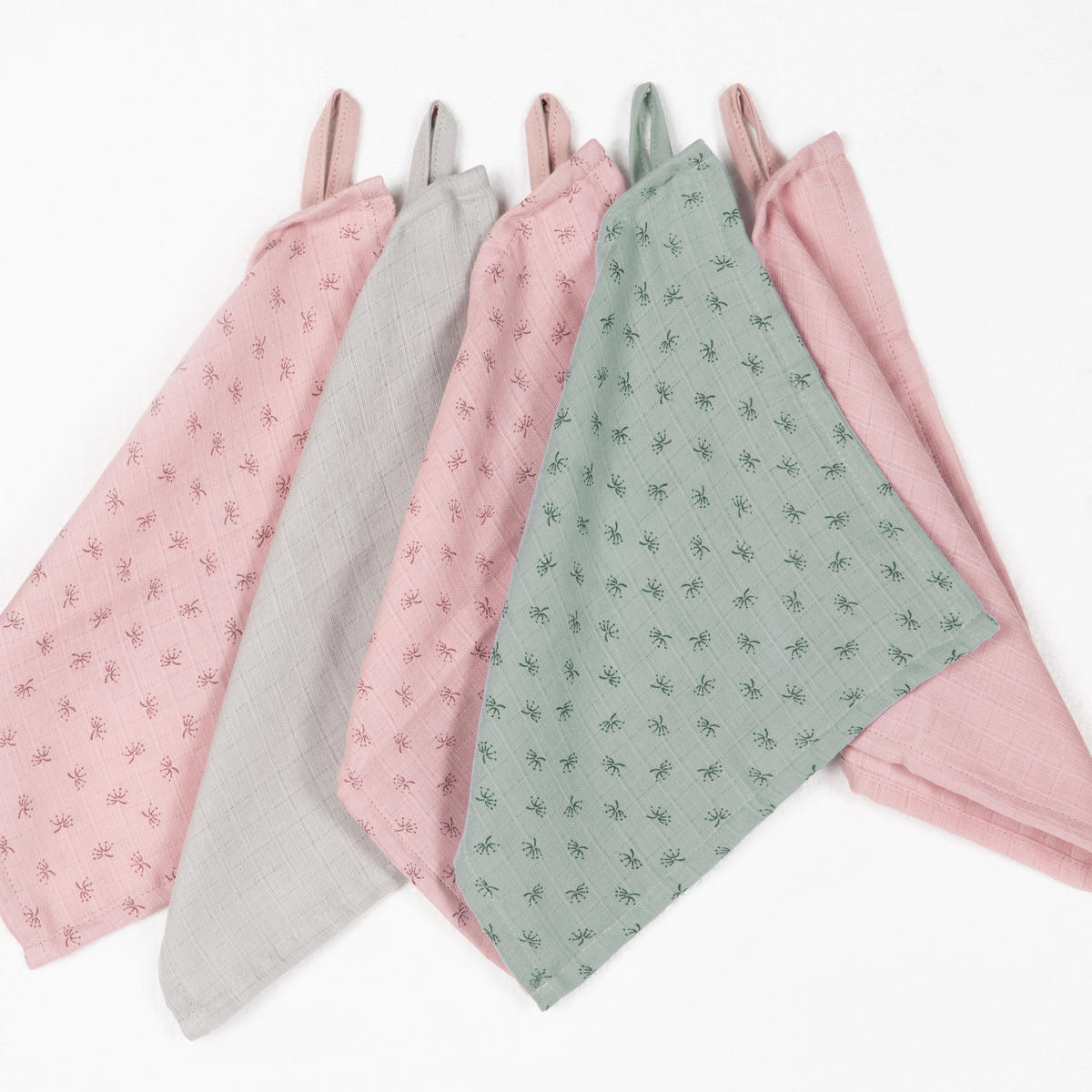 WASCHLAPPEN 5er-Set grün - Grün, Textil (25/25cm) - Roba