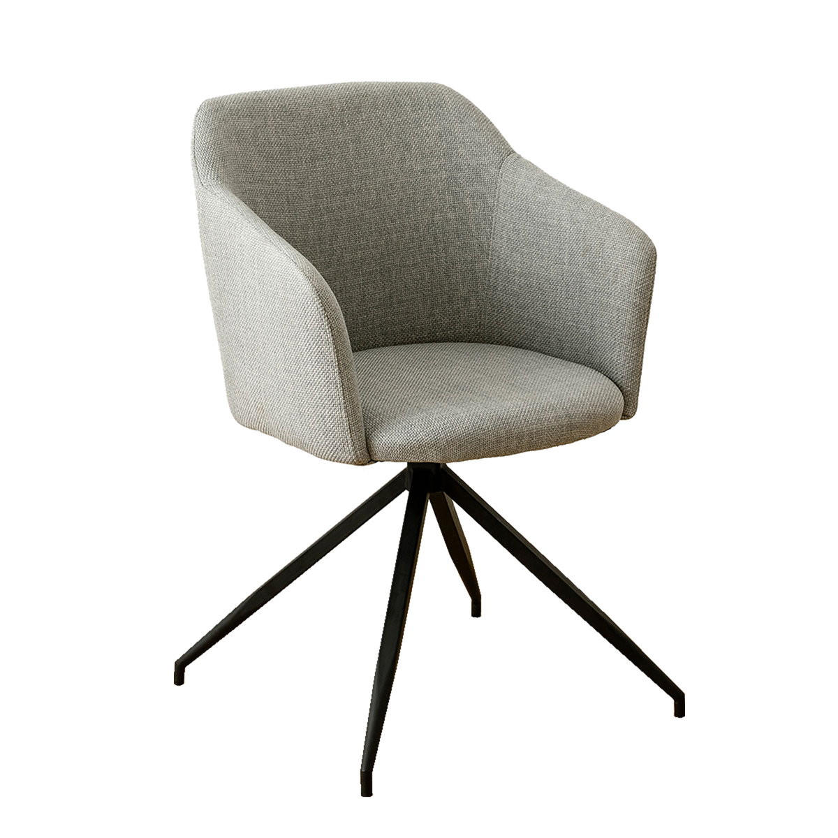 STUHL Vinnes Grau 59 cm x 84 cm - Grau, Textil (59/84/59cm) - Kenay Home