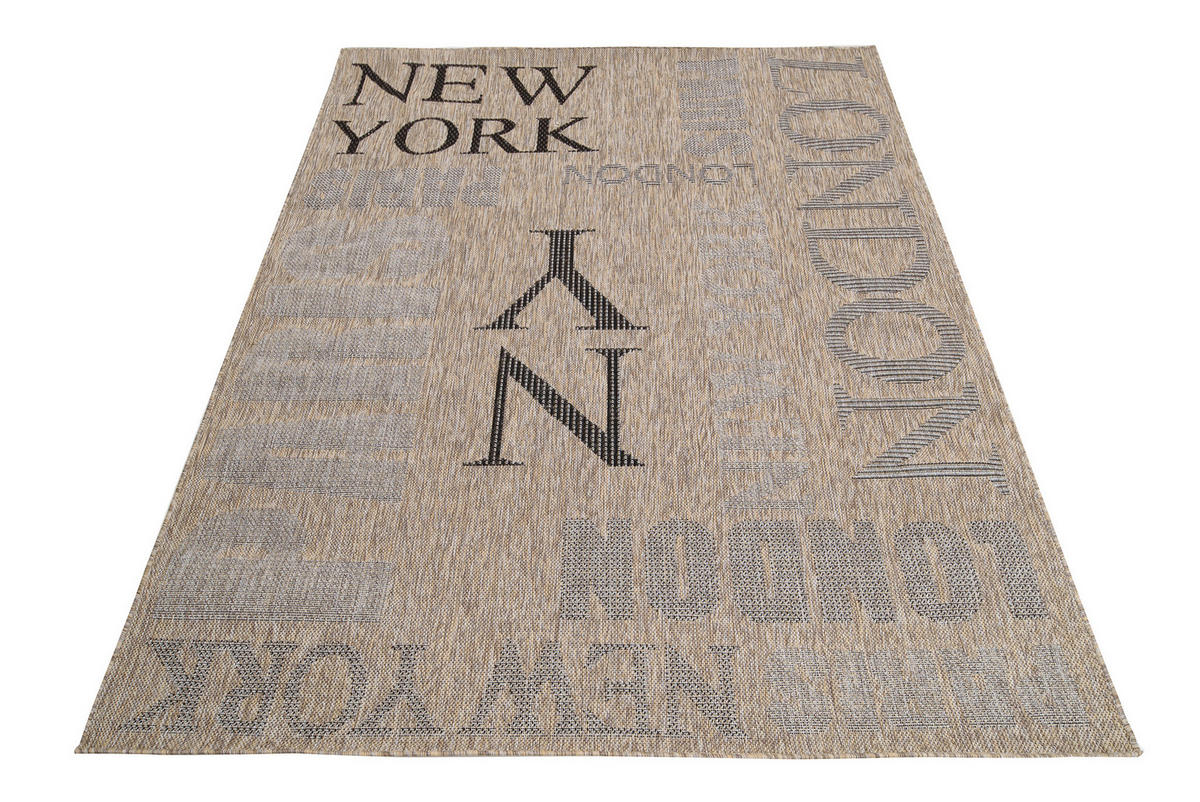 TEPPICH MELISSA Braun 160/230 cm - Braun, Kunststoff (160/230cm) - Tapiso