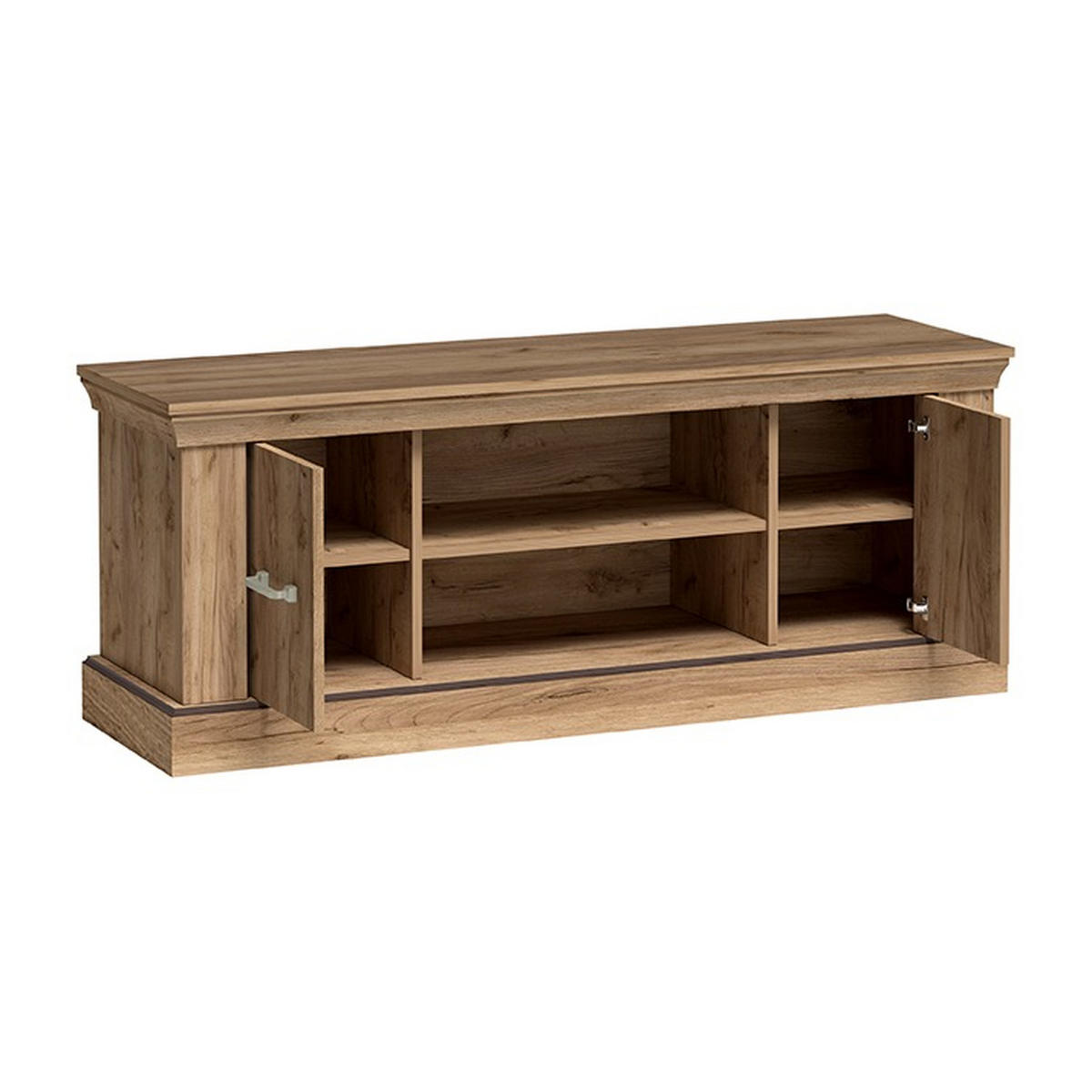 TV-LOWBOARD Antica New AN-4 142 x 50 x 42 cm Kraft Gold - Wildeiche, Holzwerkstoff/Metall (142/50/42cm) - Koseto