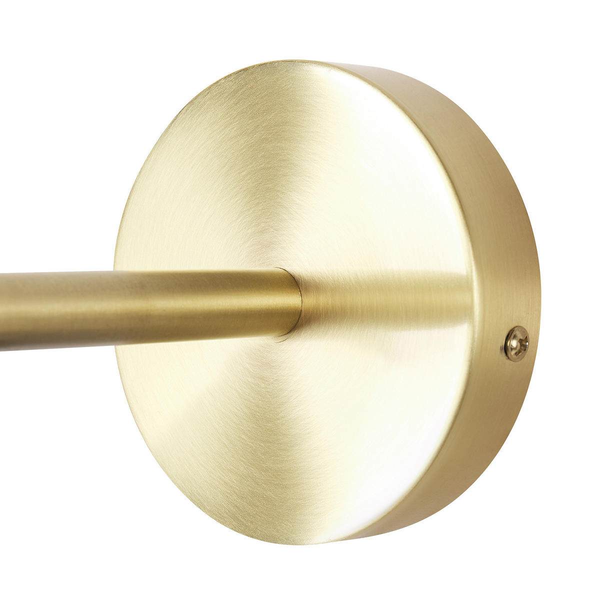 WANDLAMPE Weiß/Gold Lasolo - Goldfarben/Weiß, Metall (22/14/29cm) - Beliani