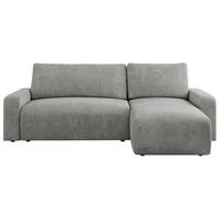 ECKSOFA ARGOS Hellgrau Struktur - Hellgrau/Schwarz, Kunststoff/Textil (245/150cm) - MKS