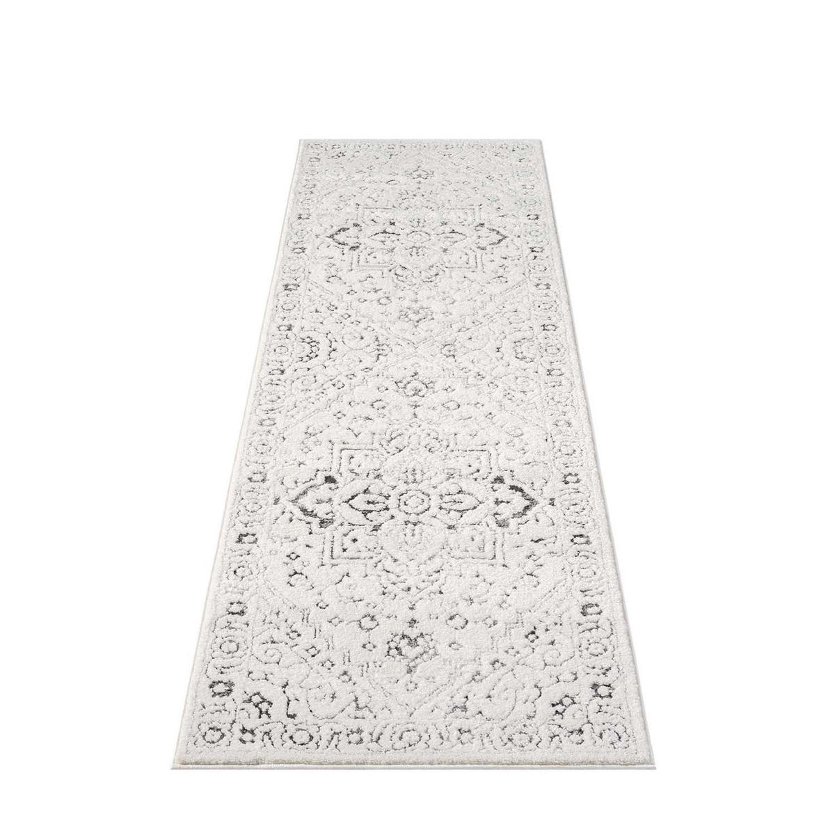 KURZFLOR-TEPPICH Lounge 0638 Grau 80x300 cm - Grau, Textil (80/300cm) - carpet city