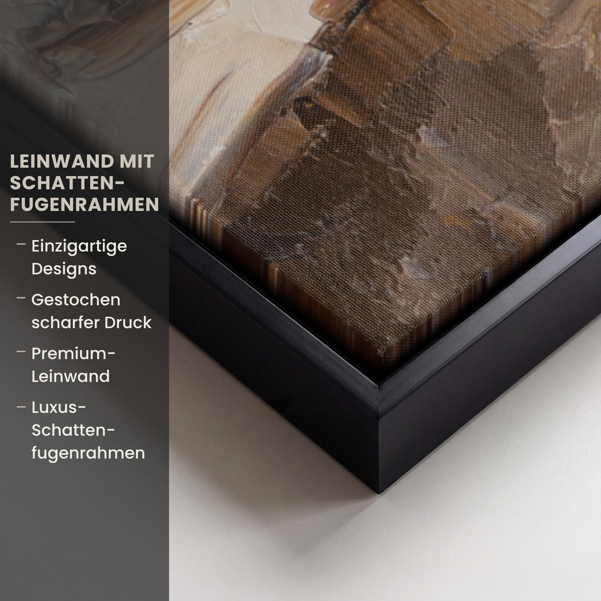 LEINWAND Bilder mit Rahmen - Ölgemälde - Frau - Wein - 40x60 - Hellbraun, Textil (40/60cm) - MuchoWow