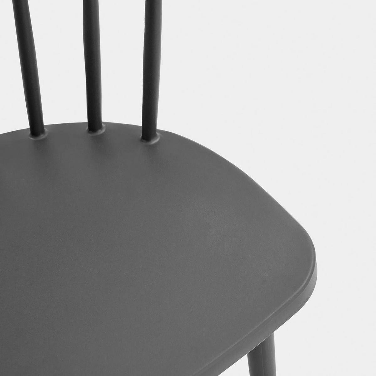 STUHL FÜR DRAUSSEN Mirka Grau 48 cm x 75 cm - Grau, Kunststoff (48/75/46cm)