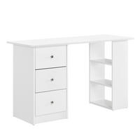 SCHREIBTISCH Lemberg - Weiß, Holzwerkstoff (49/120/72cm) - [en.casa]