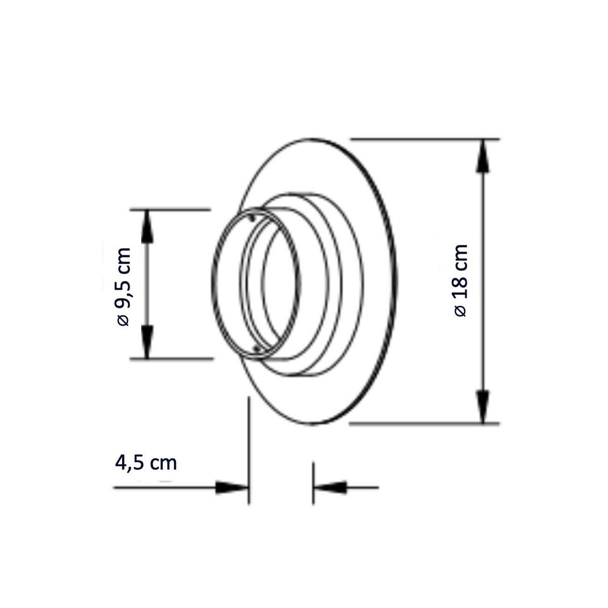 WANDLEUCHTE Dorenis, Messing, 4cm - Goldfarben, Metall (18/18/4cm) - KOSILUM