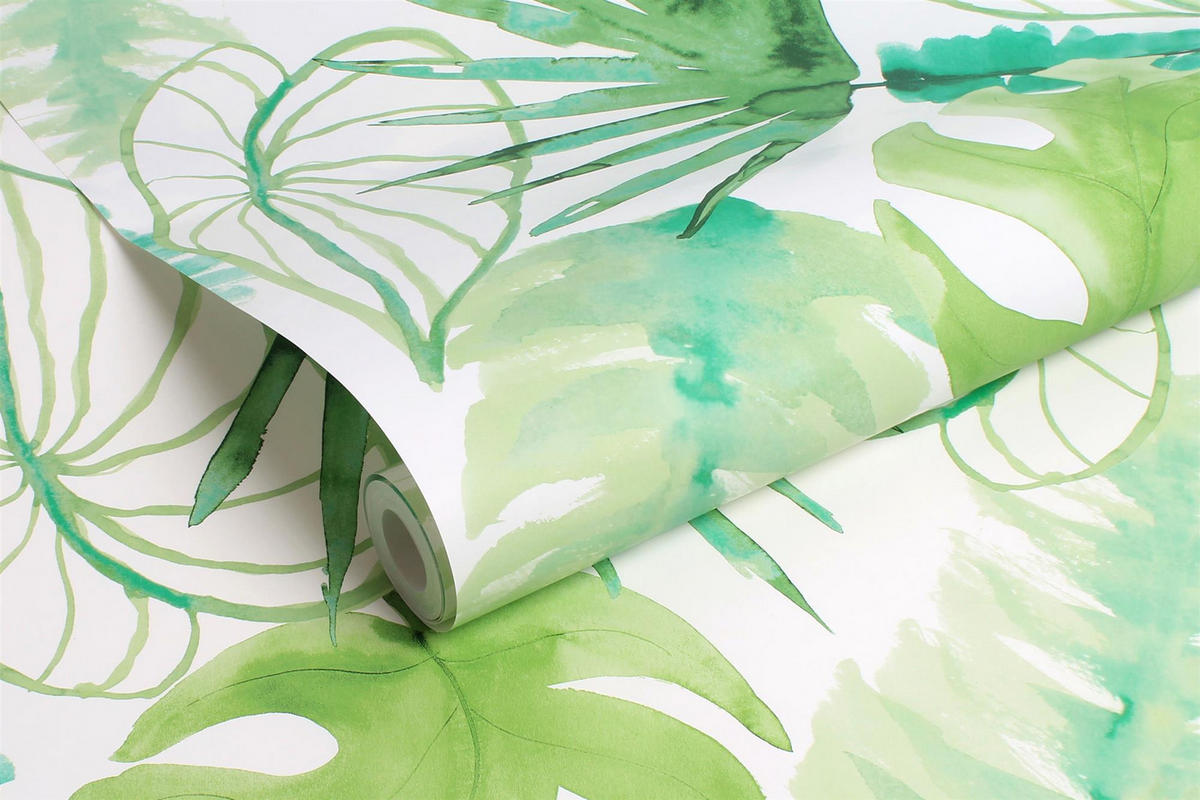 VLIESTAPETE Jungle Fever 1005x52cm - Grün, Papier/Kunststoff (52/1000cm) - Superfresco Easy
