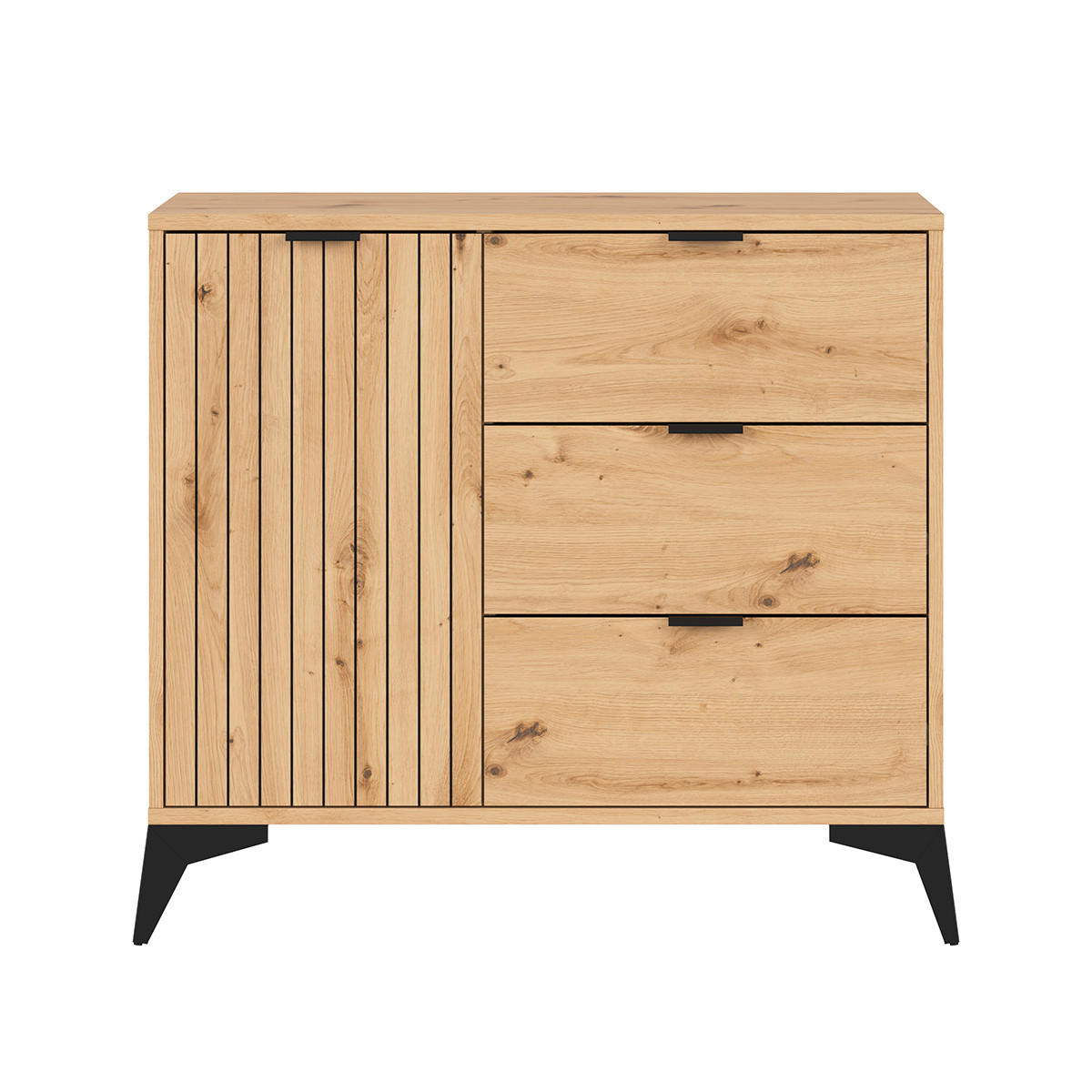 SIDEBOARD Mao Holz - Braun, Holzwerkstoff (90/83/41cm) - Petits-meubles