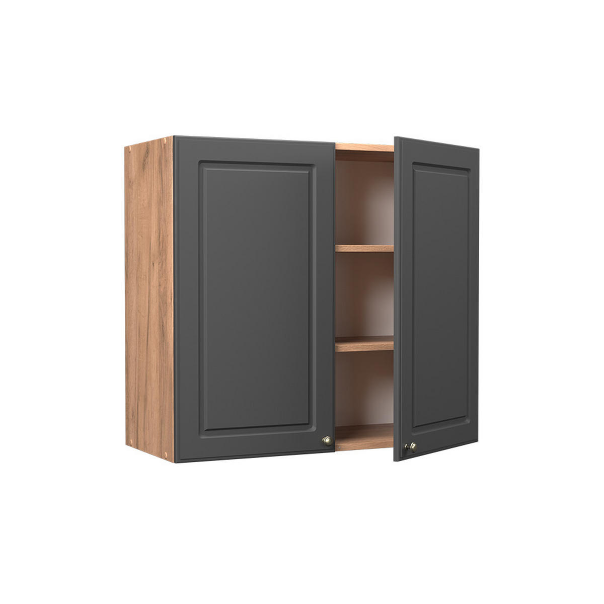 HÄNGESCHRANK Fame-Line, Anthrazit-Gold Landhaus/Goldkraft Eiche, 80 cm - Honigeiche/Anthrazit, Holzwerkstoff (80/72/34.1cm) - Vicco